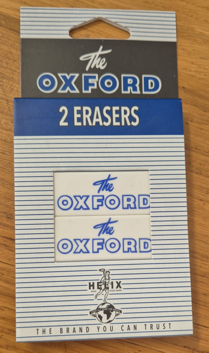 140 X Twin Pack Oxford Helix Erasers/Rubbers