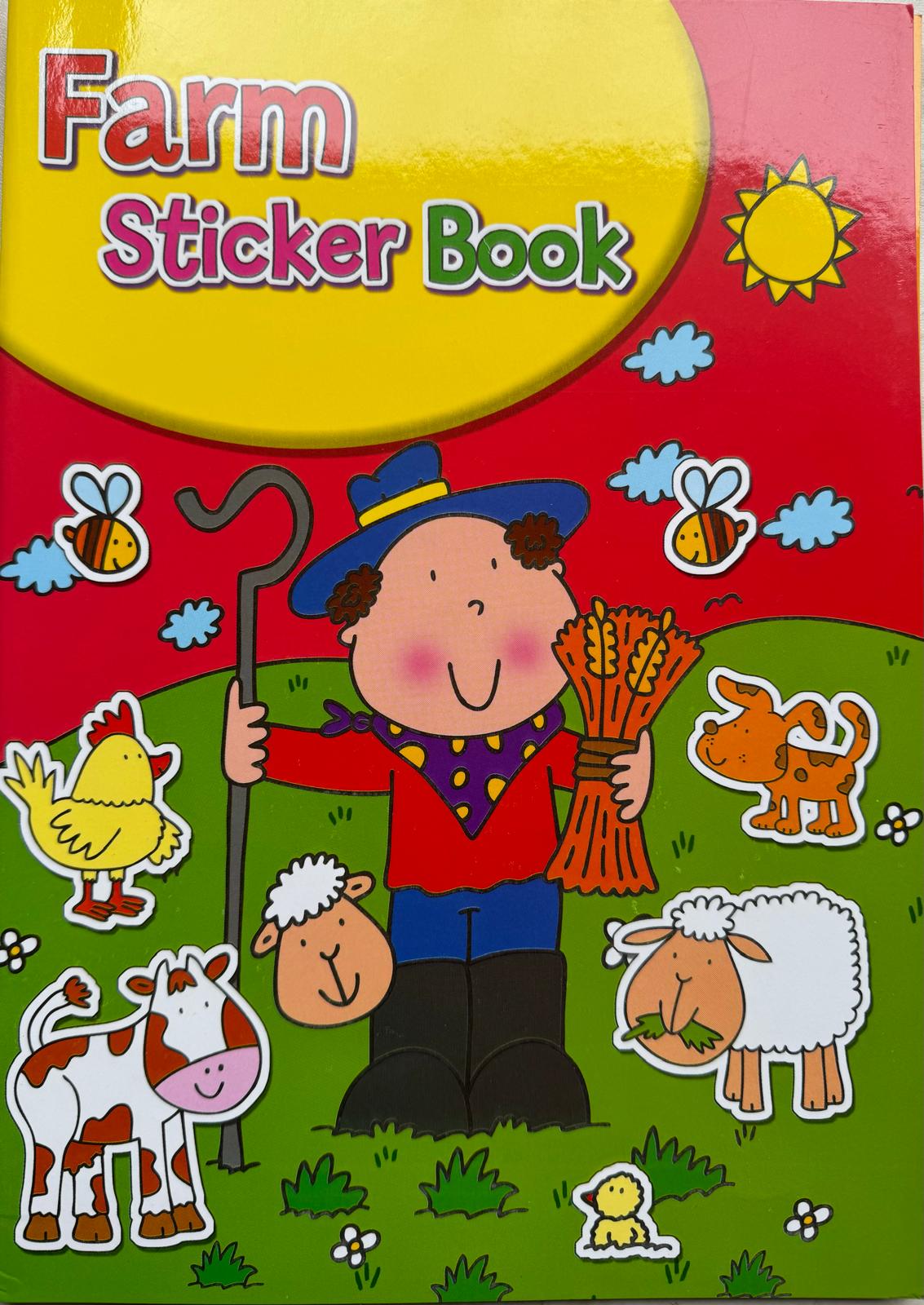 396 X Colouring and sticker books Farmer/Pirate/Princess/Fairy