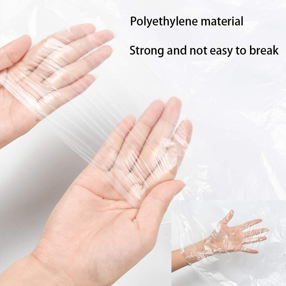 361 X 50/100 Disposable Hair Dressing Cape Boxes Polyethylene Transparent READ DESCRIPTION