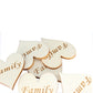 5000 Wooden Heart Embellishment Engraved Word Family