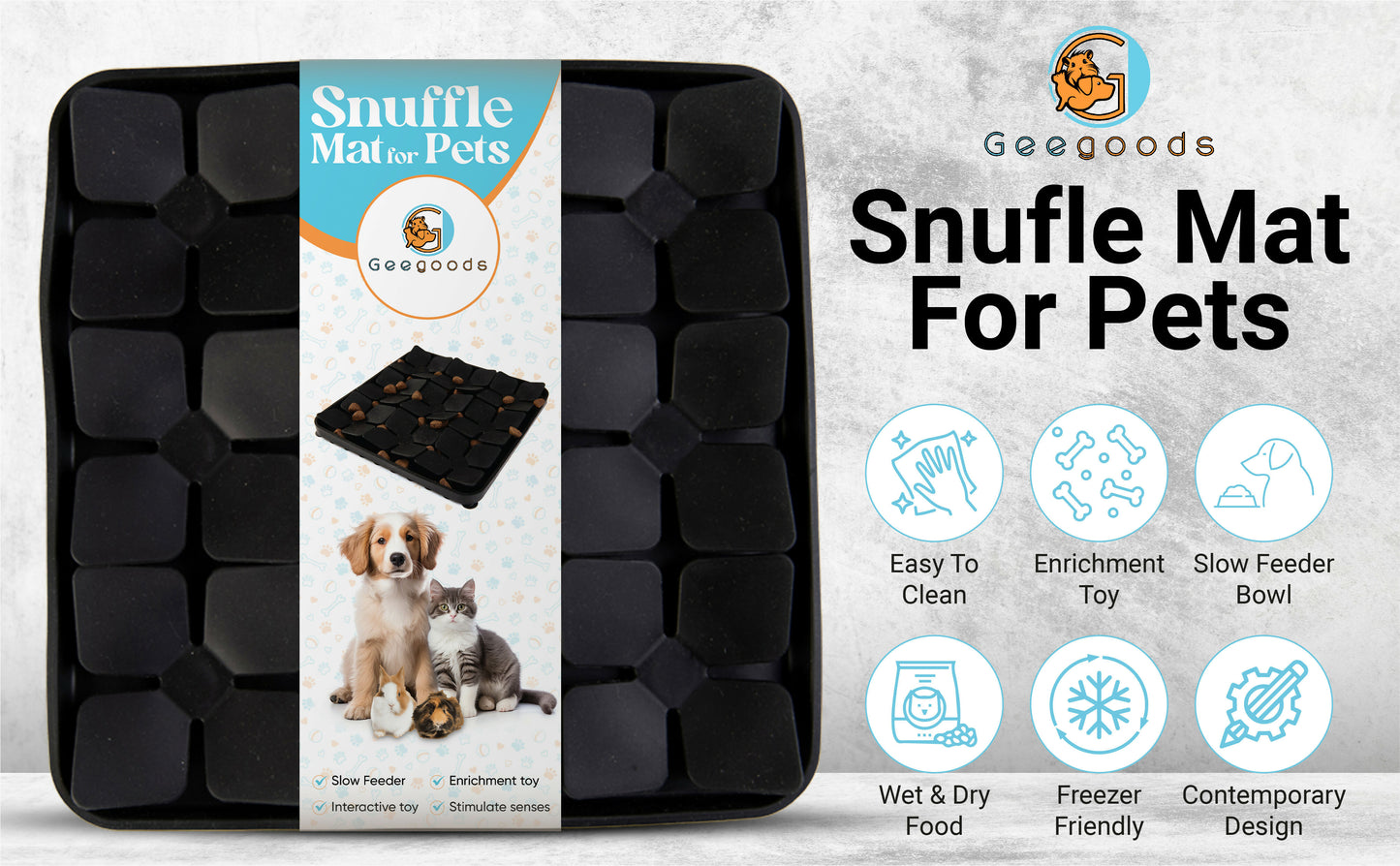 83 X Slow feeder dog bowl, snuffle mat for dogs