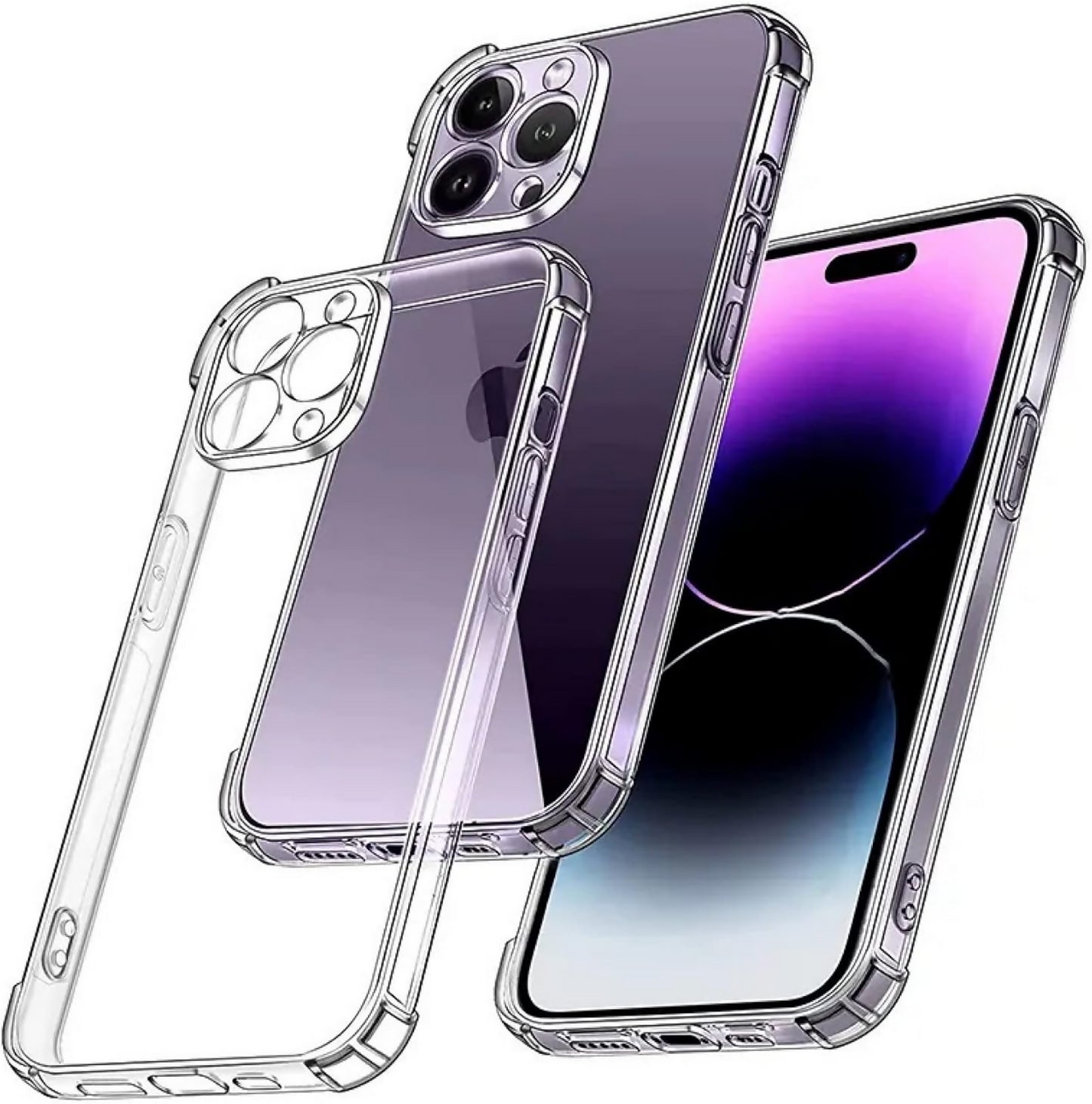 700pcs (600X iPhone 12 + 100X iPhone 12 Pro Max) Premium Shockproof Silicone Bumper Clear Lens Protection Cases & Covers