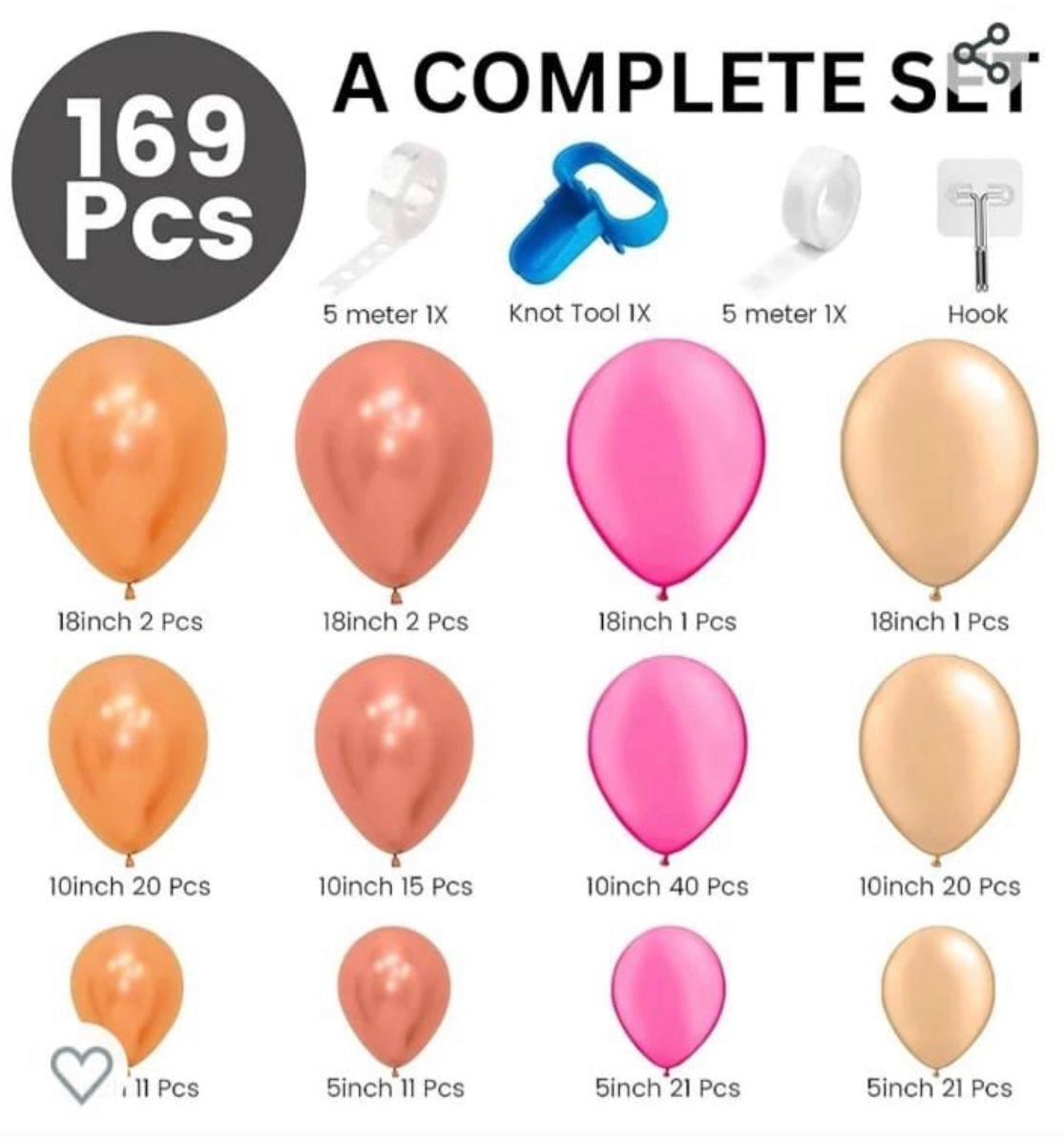 50 X Balloon Arch Kits 169 Pcs