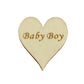 5000 Wooden Heart Embellishment Engraved Word Baby Boy