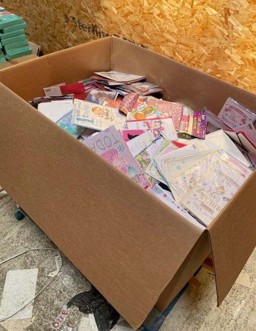 Mixed Greeting Cards 1.1 Meter High Pallet Box