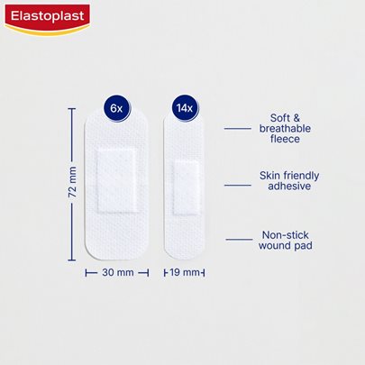 190 X Elastoplast sensitive plasters 20pks