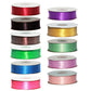 100x 25mm Satin Ribbon 25m Roll Mixed Joblot