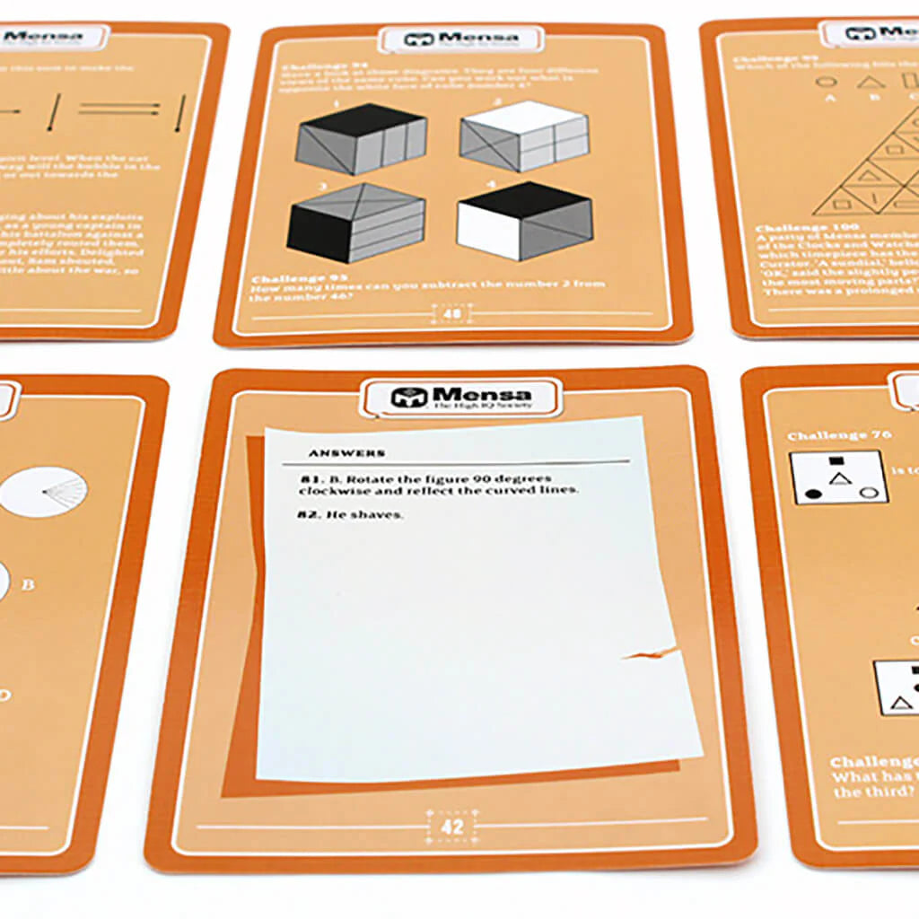 72 X Mensa Riddles and Conundrums Cards
