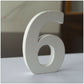 1022pcs White Wooden Numbers 8cm Mixed Joblot 0, 2 to 9 Number Free Standing