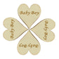 5000 Wooden Heart Embellishment Engraved Word Baby Boy