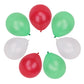 100 x 50 Pack Latex Balloons Red White Green Xmas Balloons