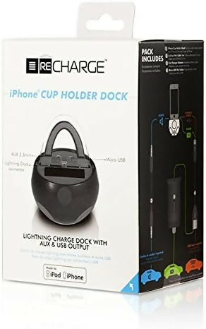 100x TechLink ReCharge iPhone Cup Holder Dock (Lightning Charge Dock With AUX & USB Output)