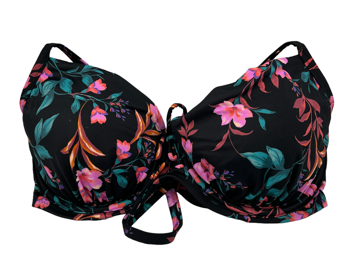 100pcs Shade & Shore Bikini Sets Black Floral Design READ DESCRIPTION FOR SIZE BREAKDOWN