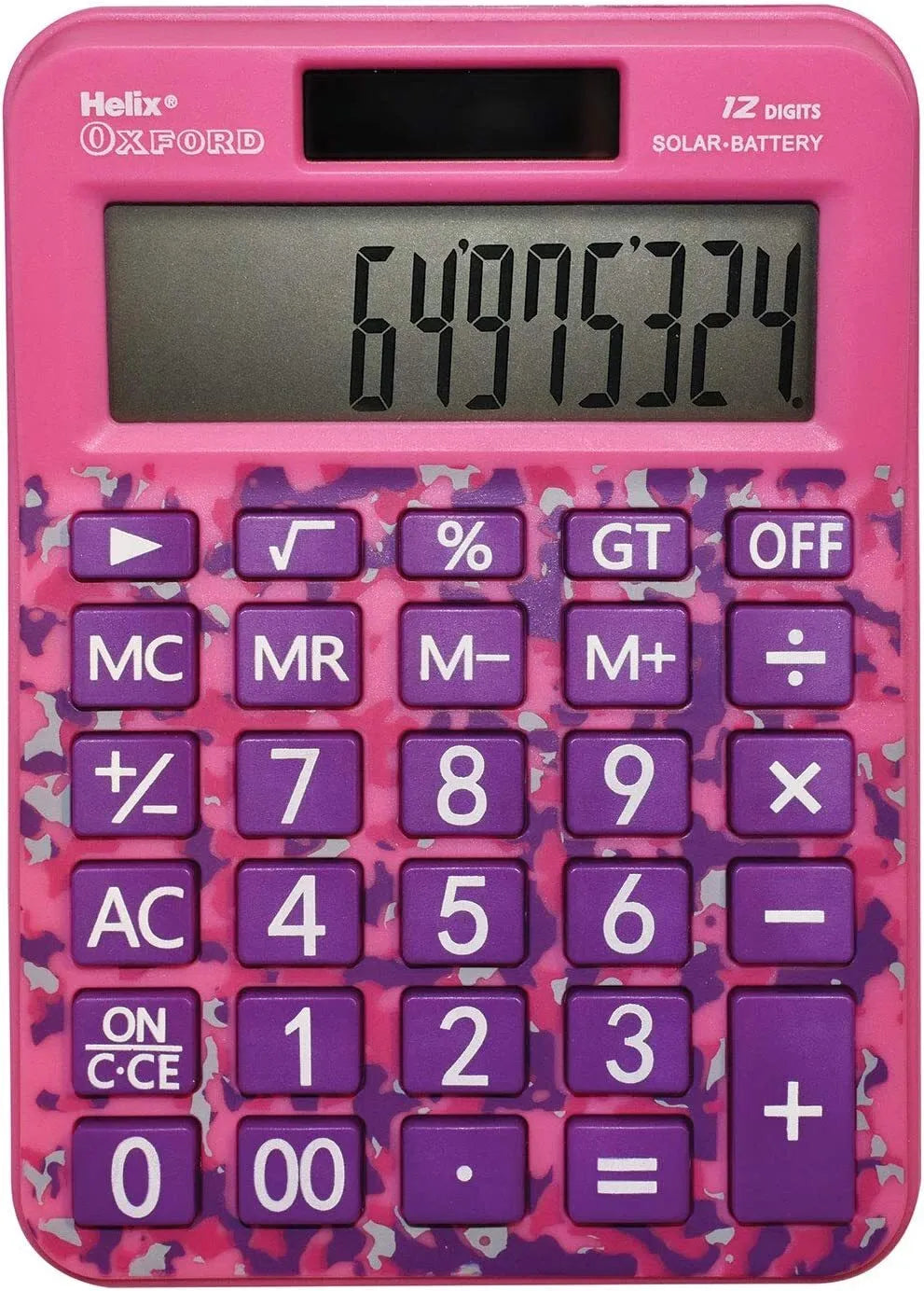 96 X Helix Calculator Limited Edition Camo - Pink