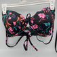 100pcs Shade & Shore Bikini Sets Black Floral Design READ DESCRIPTION FOR SIZE BREAKDOWN