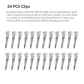 265 x 24Pcs Metal Hair Sectioning Clips Sprung Strong Grip Hairdressing Hair Clip 24Pcs