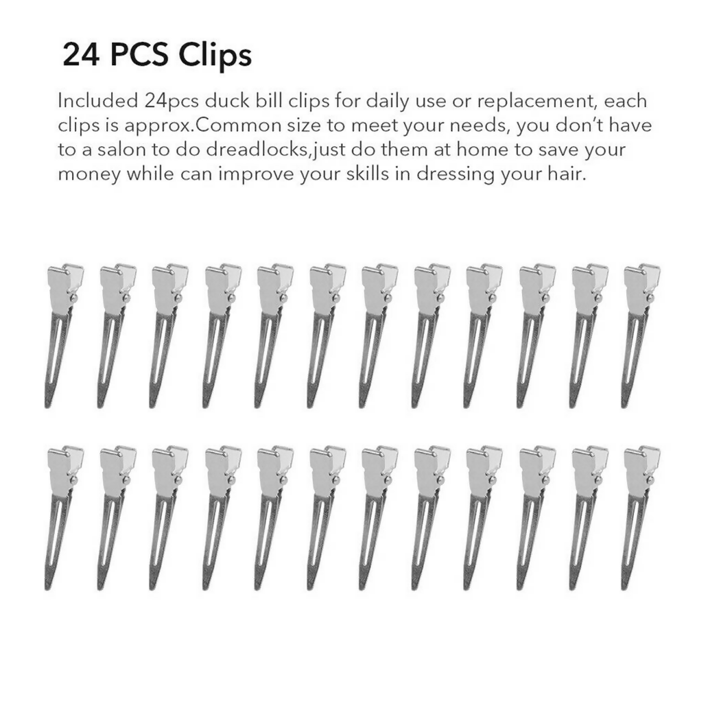 265 x 24Pcs Metal Hair Sectioning Clips Sprung Strong Grip Hairdressing Hair Clip 24Pcs